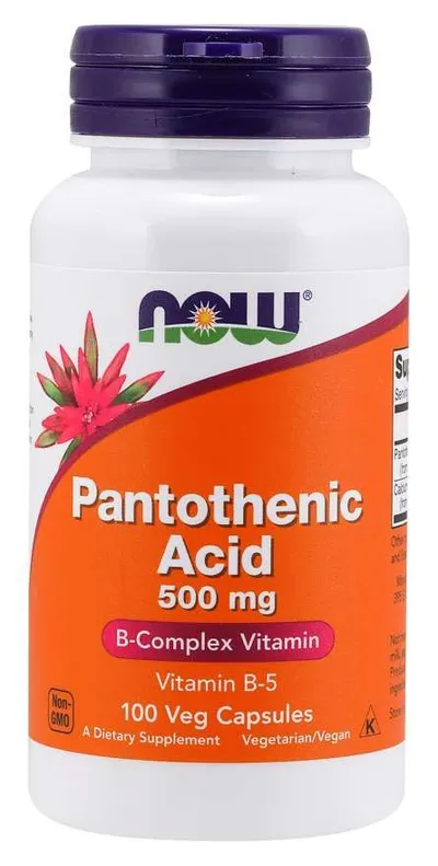 Pantotenska kiselina 500 mg - NOW Foods