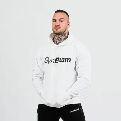 Dukserica PRO Hoodie White - GymBeam