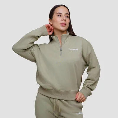 Ženska dukserica Agile 1/2 Zip Sage - GymBeam