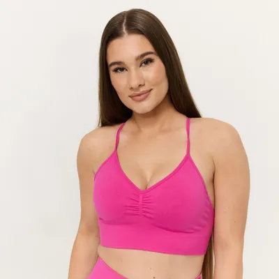 Sportski grudnjak Sculpt Seamless Rose - GymBeam