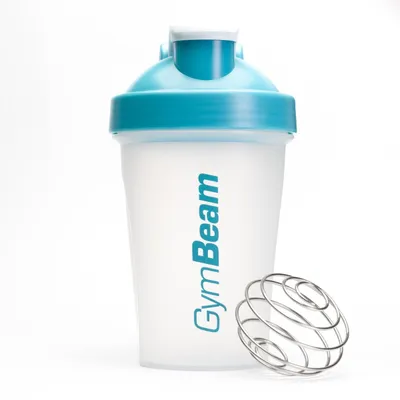 Šejker Blend Bottle prozirno-plavi 400 ml – GymBeam
