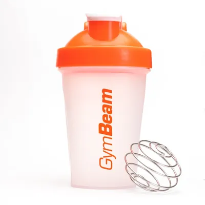 Šejker Blend Bottle prozirno-narančast 400 ml - GymBeam