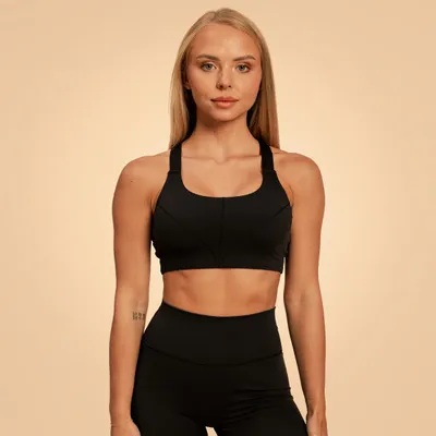 Sportski grudnjak Sense Black - BeastPink