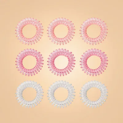 Set spiralnih gumica za kosu Pink - BeastPink