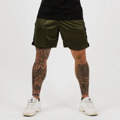 Kratke hlače Vertical Military Green - GymBeam