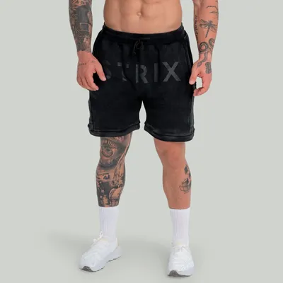 Muške kratke hlače Washed Black - STRIX