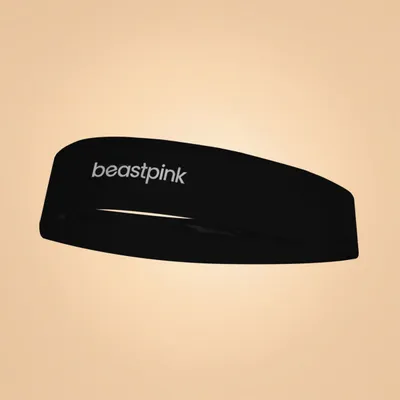 Sportska traka za glavu Black - BeastPink