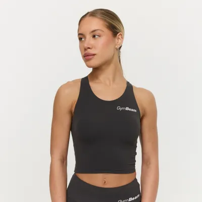 Ženski sportski top BEAT Charcoal - GymBeam