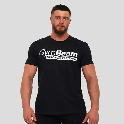 Muška majica Stronger Together Black - GymBeam