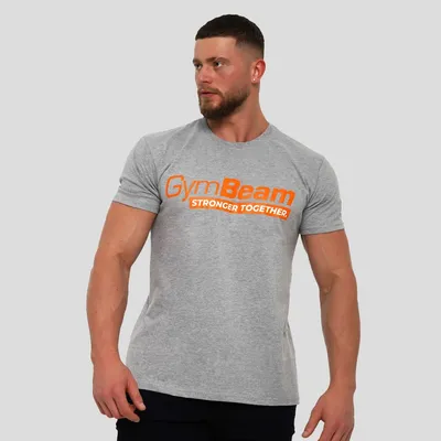 Muška majica Stronger Together Grey - GymBeam