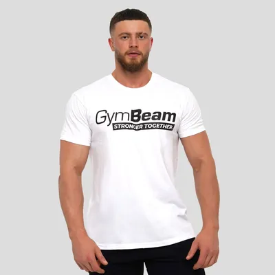 Muška majica Stronger Together White - GymBeam