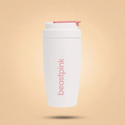 Termosica 500 ml White - BeastPink