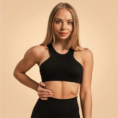 Sportski grudnjak Venture Black - BeastPink