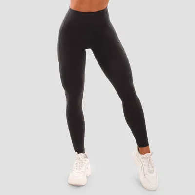 Ženske tajice Mesh Panel Black - GymBeam