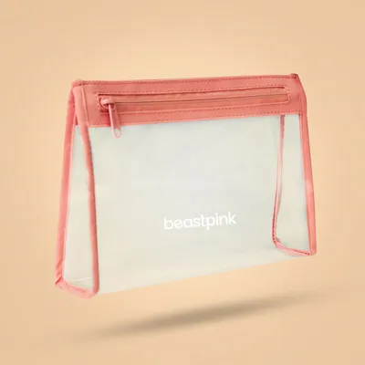 Kozmetička torbica Transparent - BeastPink