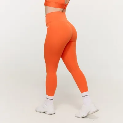 Ženske tajice visokog struka Limitless Orange - GymBeam