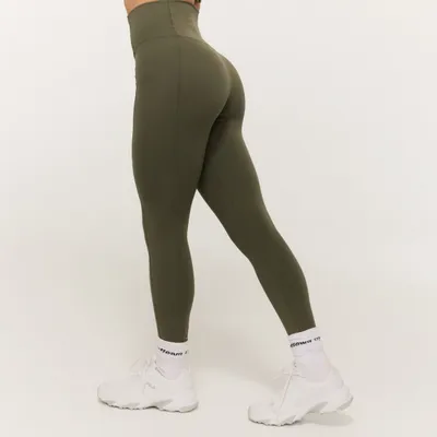 Ženske tajice Combat Olive Grey - GymBeam
