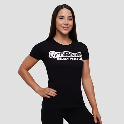 Ženska majica Beam Black - GymBeam