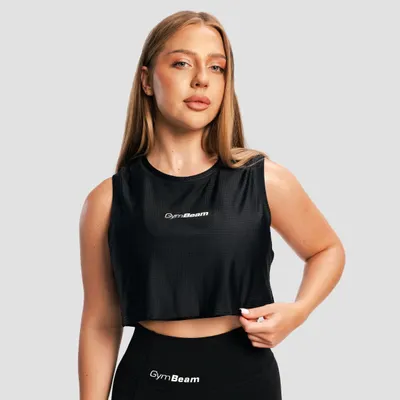 Ženska majica bez rukava Combat Black - GymBeam
