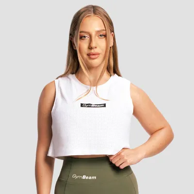 Ženska majica bez rukava Combat White - GymBeam