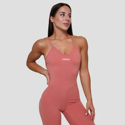 Ženski kombinezon za vježbanje FIT Salmon - GymBeam