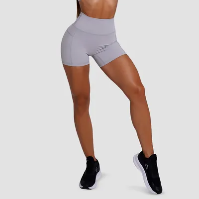 Ženske kratke hlače FIT Mist Grey - GymBeam