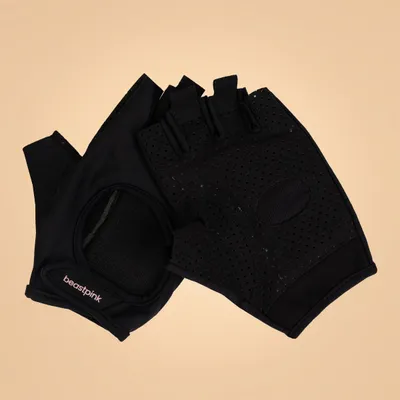Ženske fitness rukavice Hyper Black - BeastPink