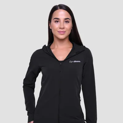 Ženska jakna za trčanje Pulse Black - GymBeam