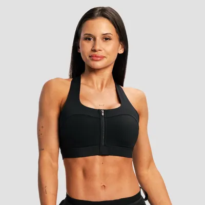 Ženski sportski grudnjak Pulse X Running Black - GymBeam