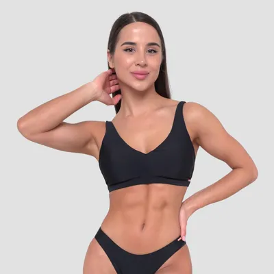 Gornji dio kupaćeg kostima Sports Black - GymBeam