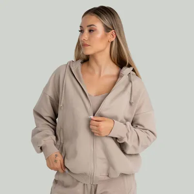 Ženska dukserica Zip Up Taupe - STRIX