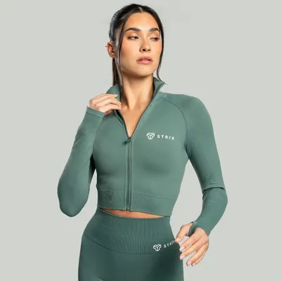 Ženski Seamless Cropped Top Moss - STRIX