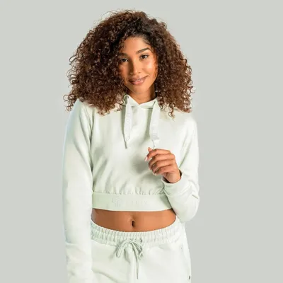 Ženska dukserica Essential Cropped Moon Grey – STRIX