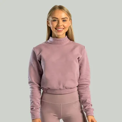 Ženska majica dugih rukava Essential High Neck Mauve - STRIX