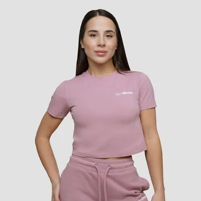 Ženska majica Agile Cropped Woodrose - GymBeam