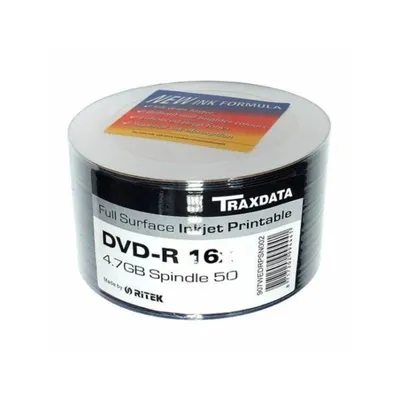 Traxdata DVD-R 50/1 spindl printabilni 16X 234392