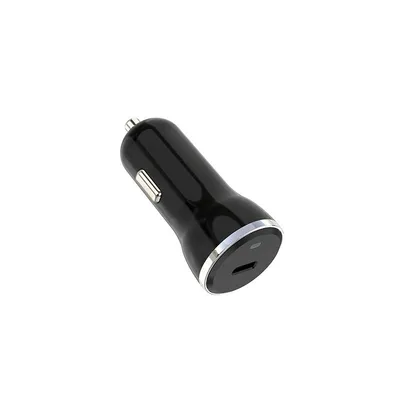 Gigatech autopunjač za mobitel XG100, univerzalni, USB-C izlaz, 20W, crni