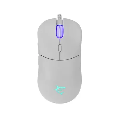 White shark gaming miš Badgemagus bijeli