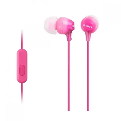 Sony slušalice EX-15 roze s mikrofonom