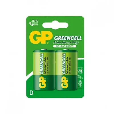 Baterija GP GREENCELL D 1,5V blister 2/1 B1241