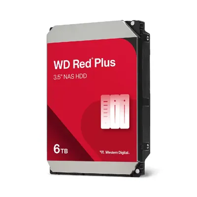 WD HDD Red PLUS 6TB, WD60EFPX, 3,5, SATA3