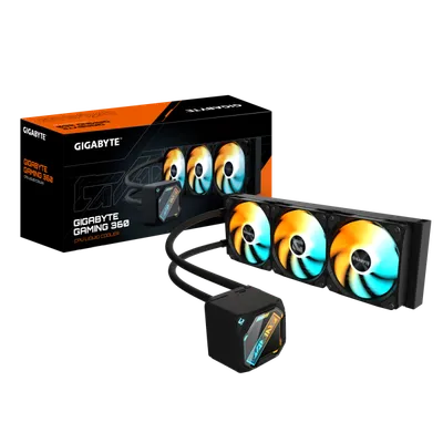 Gigabyte liquid cooler GME 360 3x ARGB fan, Black