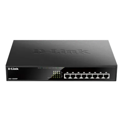 D-Link DGS-1008MP 8-Port Desktop Gigabit Max PoE Switch