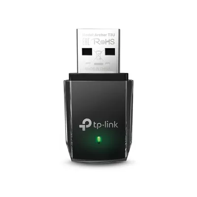 TP-Link Archer T3U AC1300 Wi-Fi USB Adapter, 867Mbps at 5GHz + 400Mbps at 2.4GHz, USB 3.0