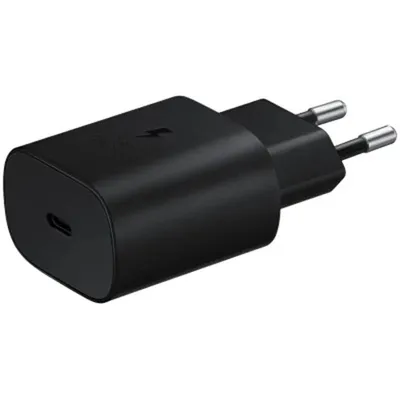 Samsung punjač 25W brzo punjenje USB-C crni (kabal nije uključen)