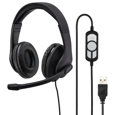Hama slušalice HS-USB300 PC Office Crne