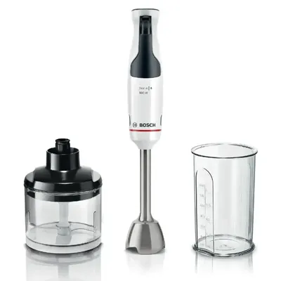 Bosch štapni mikser MSM4W220, mjerna posuda, sjeckalica, bijela