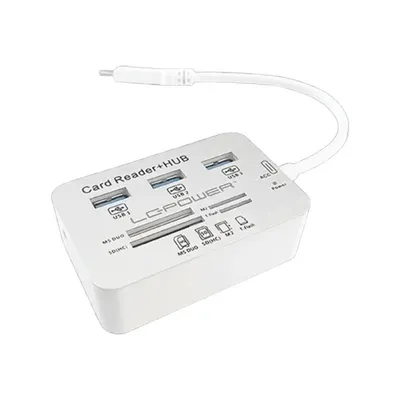 LC-Power čitač kartica USB HUB, LC-HUB-C-CR