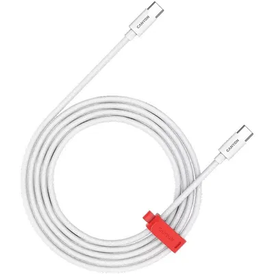 Canyon kabal CC100AB USB-C - USB-C 100W pleteni 2m, bijeli, CND-CC100AB20W