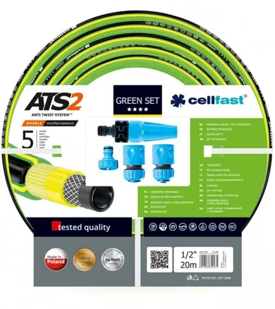 CELLFAST Crijevo za vodu 1/2" 20m GREEN
